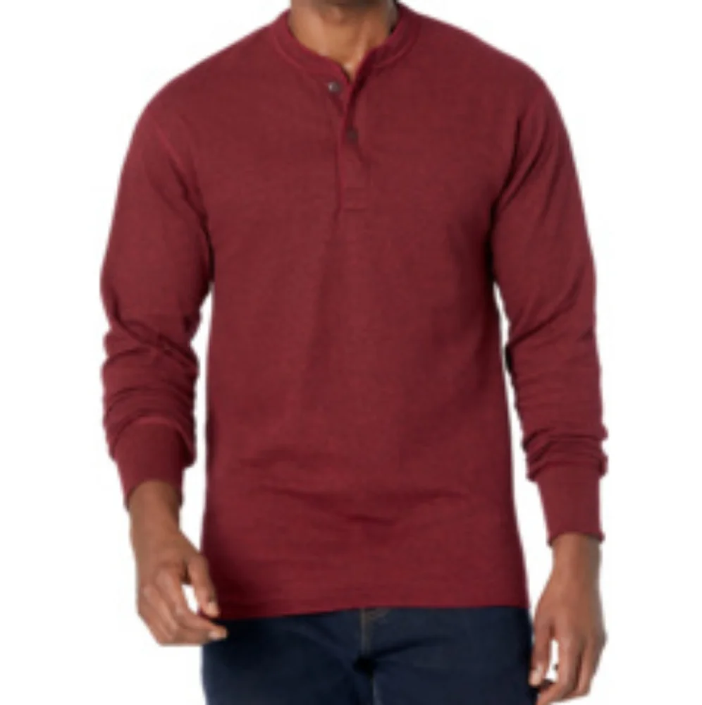 L.L. Bean Two-Layer River Driver's Traditional Fit Henley Large - Picture 1 of 7